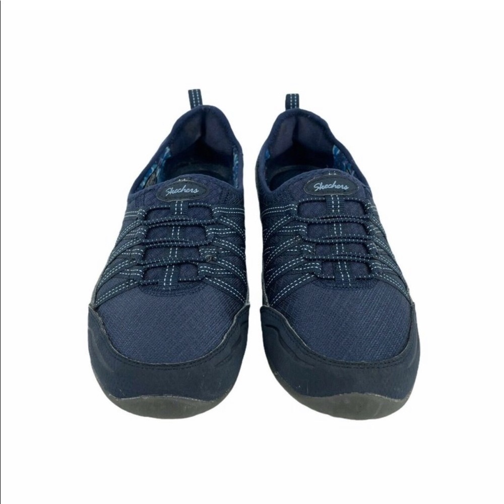 Womens Skechers Unity Go Big Navy Blue Size 6.5